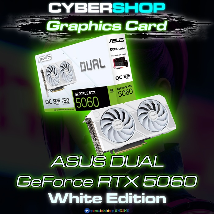 ASUS Dual GeForce RTX™ 5060 White OC Edition 8GB GDDR7