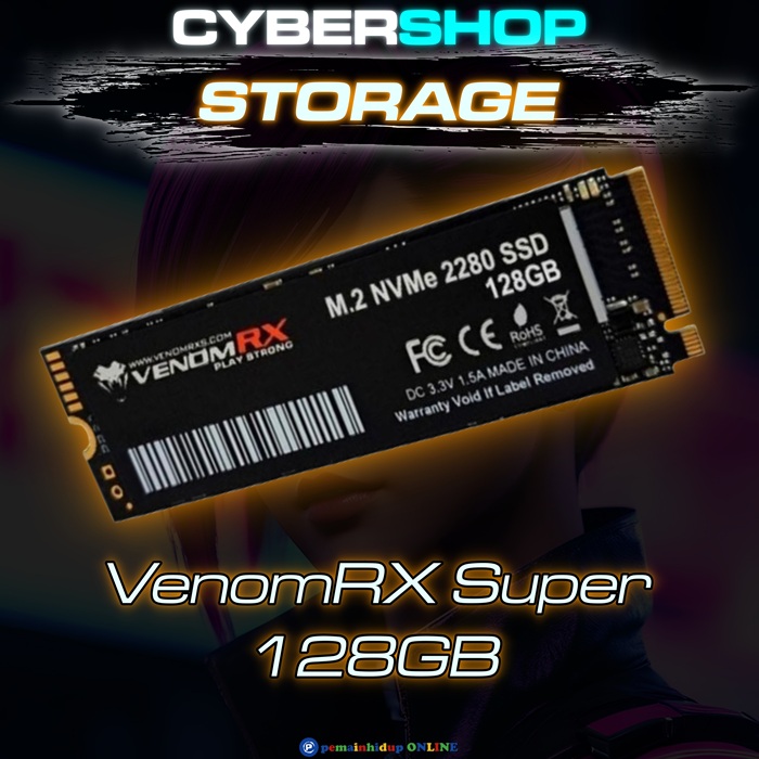 VenomRX Super SSD 128GB NVME - PCIe Gen3x4 M.2 2280